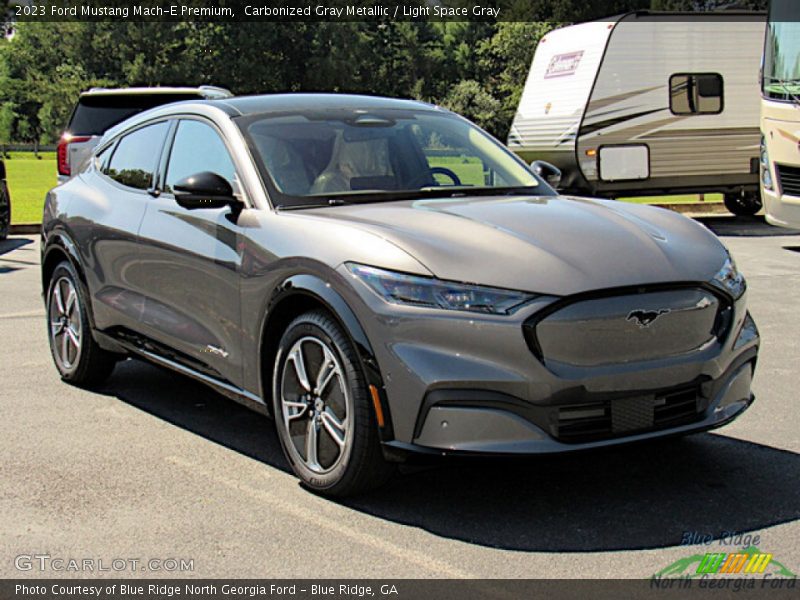 Carbonized Gray Metallic / Light Space Gray 2023 Ford Mustang Mach-E Premium