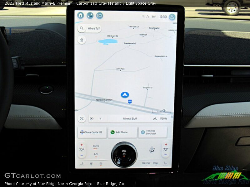 Carbonized Gray Metallic / Light Space Gray 2023 Ford Mustang Mach-E Premium