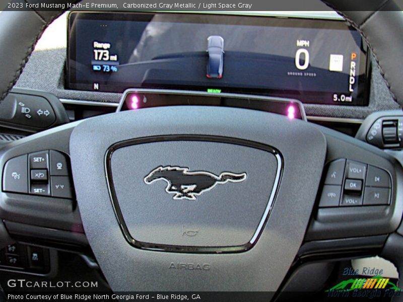 Carbonized Gray Metallic / Light Space Gray 2023 Ford Mustang Mach-E Premium