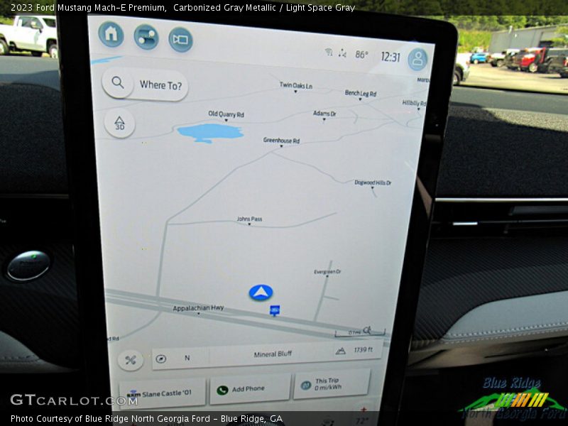Carbonized Gray Metallic / Light Space Gray 2023 Ford Mustang Mach-E Premium
