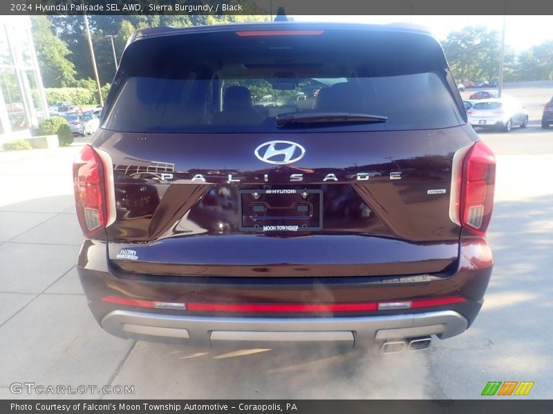 Sierra Burgundy / Black 2024 Hyundai Palisade SEL AWD