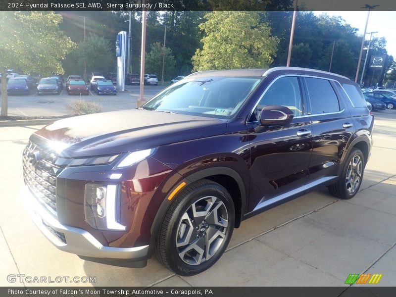 Sierra Burgundy / Black 2024 Hyundai Palisade SEL AWD