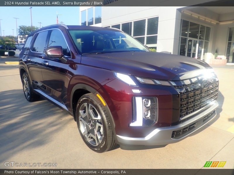 Sierra Burgundy / Black 2024 Hyundai Palisade SEL AWD