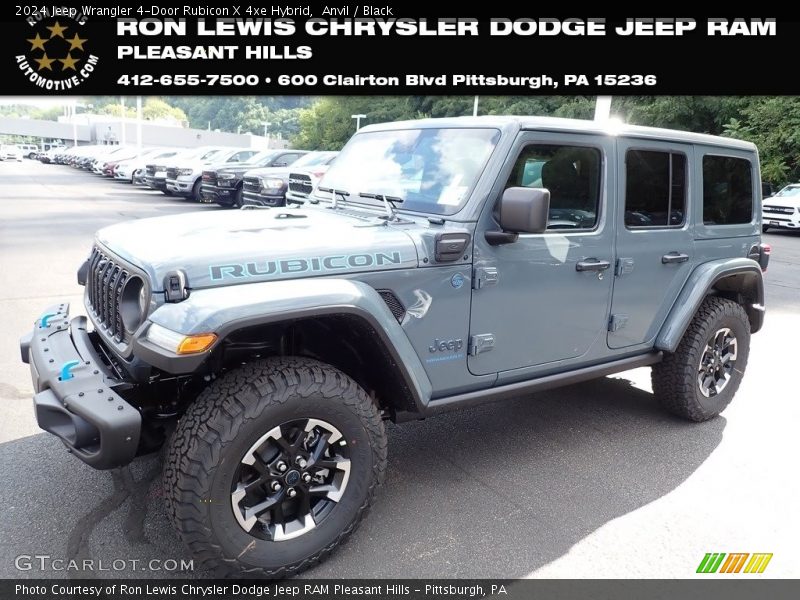 Anvil / Black 2024 Jeep Wrangler 4-Door Rubicon X 4xe Hybrid