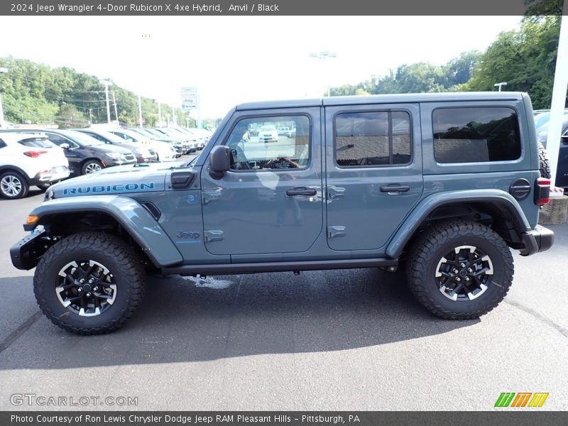 Anvil / Black 2024 Jeep Wrangler 4-Door Rubicon X 4xe Hybrid