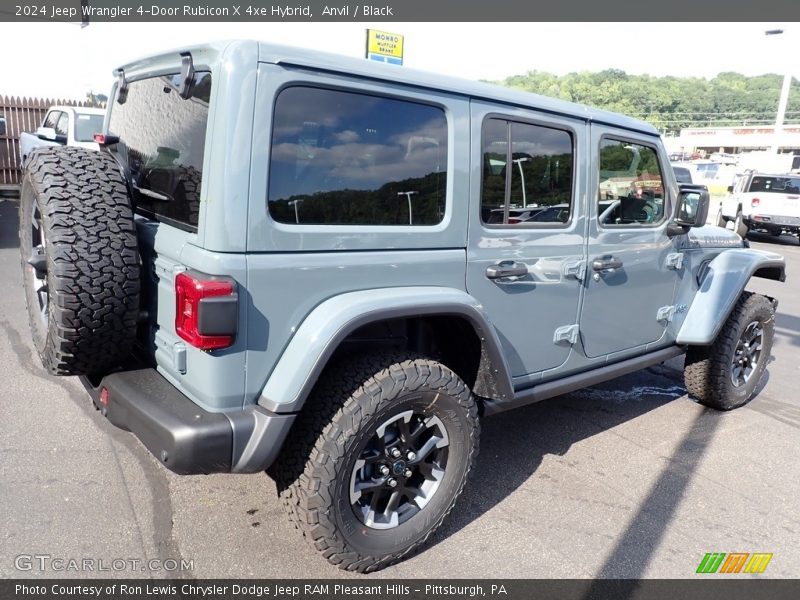 Anvil / Black 2024 Jeep Wrangler 4-Door Rubicon X 4xe Hybrid