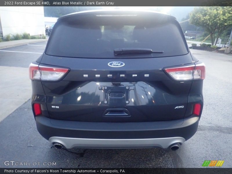 Atlas Blue Metallic / Dark Earth Gray 2022 Ford Escape SE 4WD