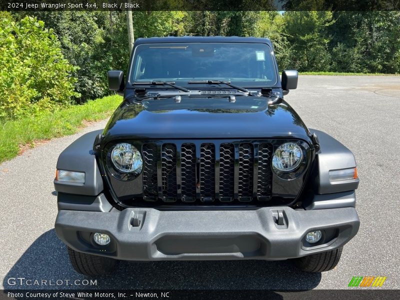 Black / Black 2024 Jeep Wrangler Sport 4x4