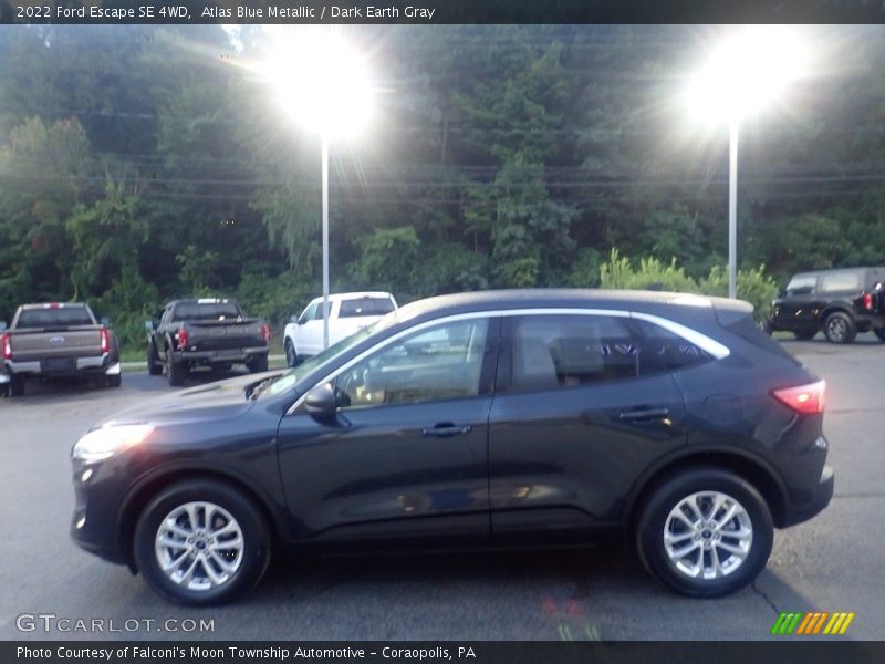 Atlas Blue Metallic / Dark Earth Gray 2022 Ford Escape SE 4WD