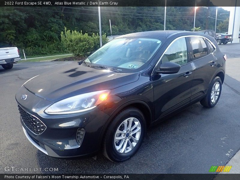 Atlas Blue Metallic / Dark Earth Gray 2022 Ford Escape SE 4WD