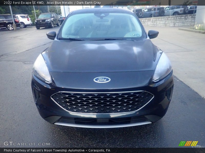 Atlas Blue Metallic / Dark Earth Gray 2022 Ford Escape SE 4WD