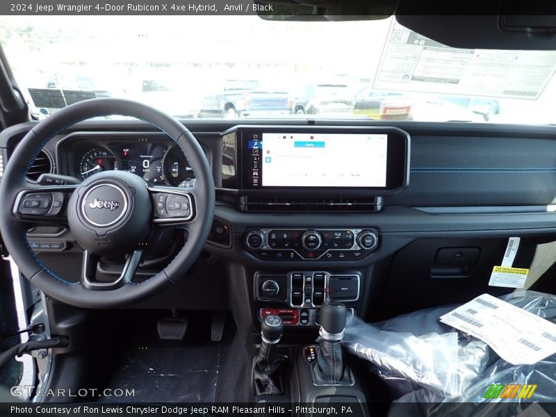 Anvil / Black 2024 Jeep Wrangler 4-Door Rubicon X 4xe Hybrid