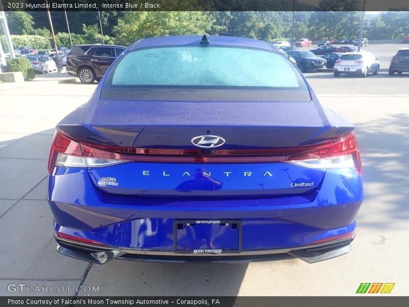 Intense Blue / Black 2023 Hyundai Elantra Limited