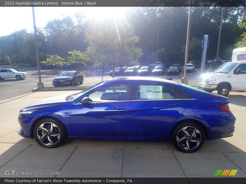 Intense Blue / Black 2023 Hyundai Elantra Limited