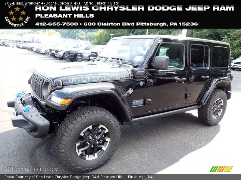 Black / Black 2024 Jeep Wrangler 4-Door Rubicon X 4xe Hybrid