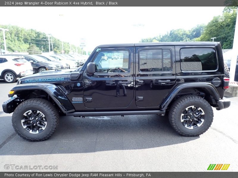 Black / Black 2024 Jeep Wrangler 4-Door Rubicon X 4xe Hybrid