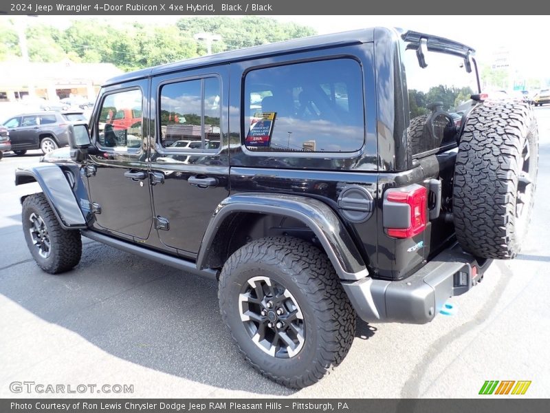 Black / Black 2024 Jeep Wrangler 4-Door Rubicon X 4xe Hybrid
