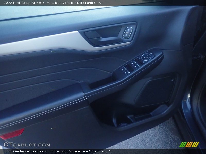 Atlas Blue Metallic / Dark Earth Gray 2022 Ford Escape SE 4WD