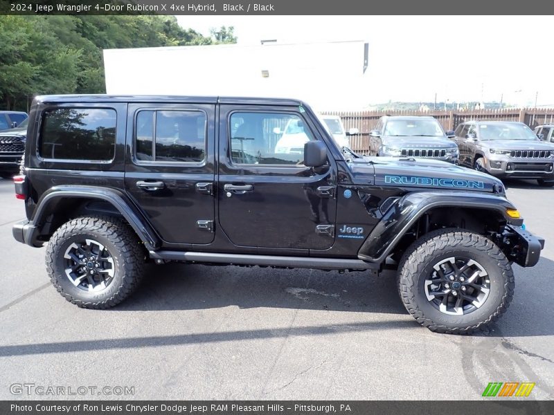 Black / Black 2024 Jeep Wrangler 4-Door Rubicon X 4xe Hybrid