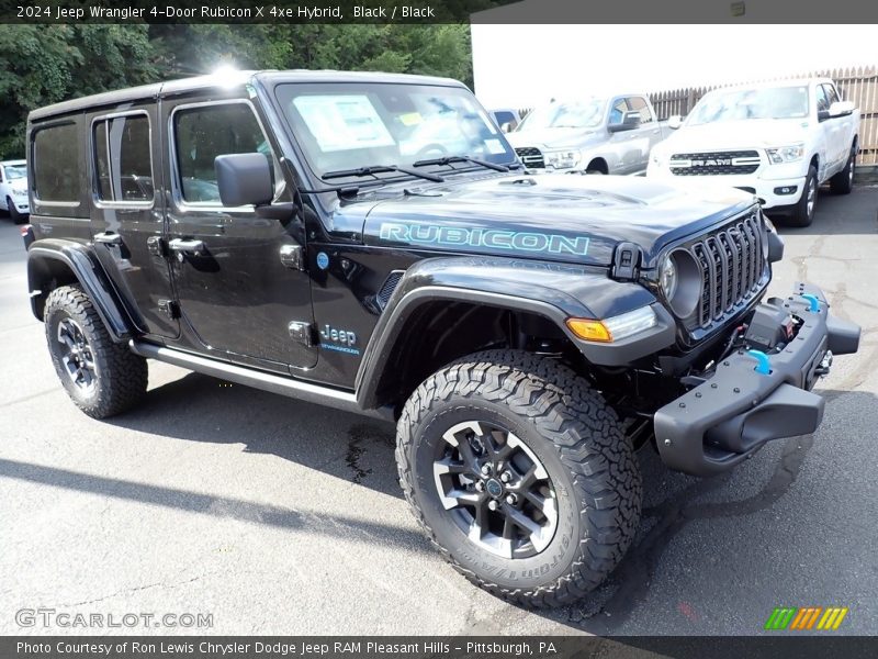 Black / Black 2024 Jeep Wrangler 4-Door Rubicon X 4xe Hybrid