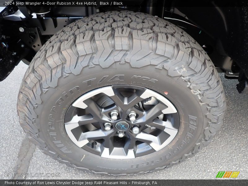 Black / Black 2024 Jeep Wrangler 4-Door Rubicon X 4xe Hybrid