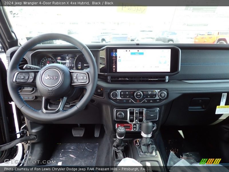 Black / Black 2024 Jeep Wrangler 4-Door Rubicon X 4xe Hybrid