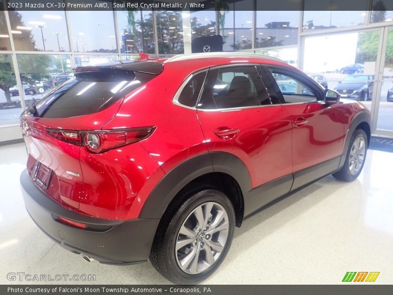 Soul Red Crystal Metallic / White 2023 Mazda CX-30 Premium AWD