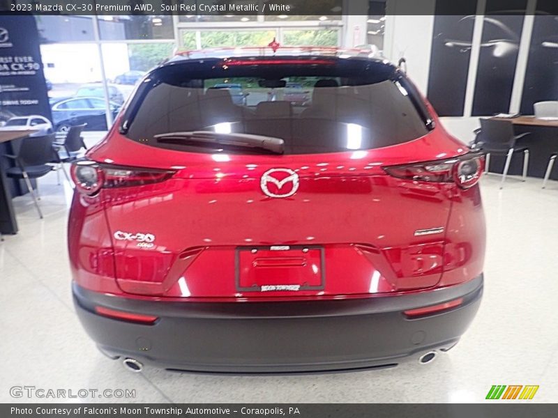 Soul Red Crystal Metallic / White 2023 Mazda CX-30 Premium AWD