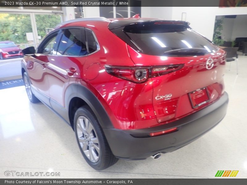 Soul Red Crystal Metallic / White 2023 Mazda CX-30 Premium AWD