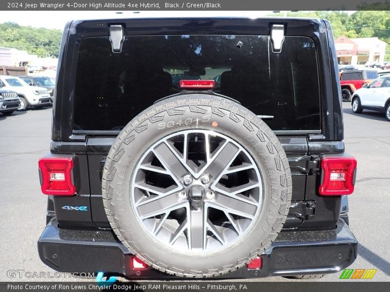 Black / Green/Black 2024 Jeep Wrangler 4-Door High Altitude 4xe Hybrid