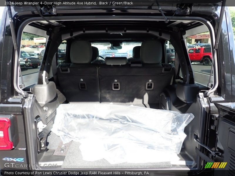 Black / Green/Black 2024 Jeep Wrangler 4-Door High Altitude 4xe Hybrid