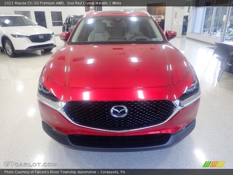 Soul Red Crystal Metallic / White 2023 Mazda CX-30 Premium AWD