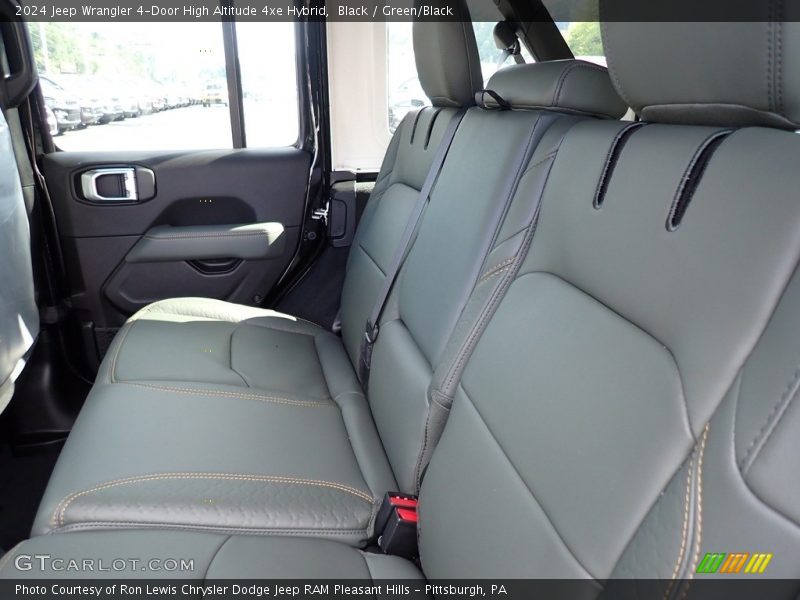 Black / Green/Black 2024 Jeep Wrangler 4-Door High Altitude 4xe Hybrid