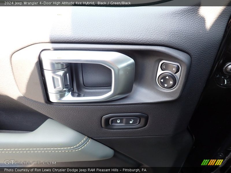 Black / Green/Black 2024 Jeep Wrangler 4-Door High Altitude 4xe Hybrid