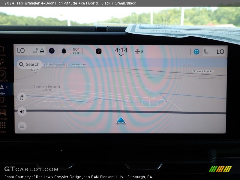 Black / Green/Black 2024 Jeep Wrangler 4-Door High Altitude 4xe Hybrid