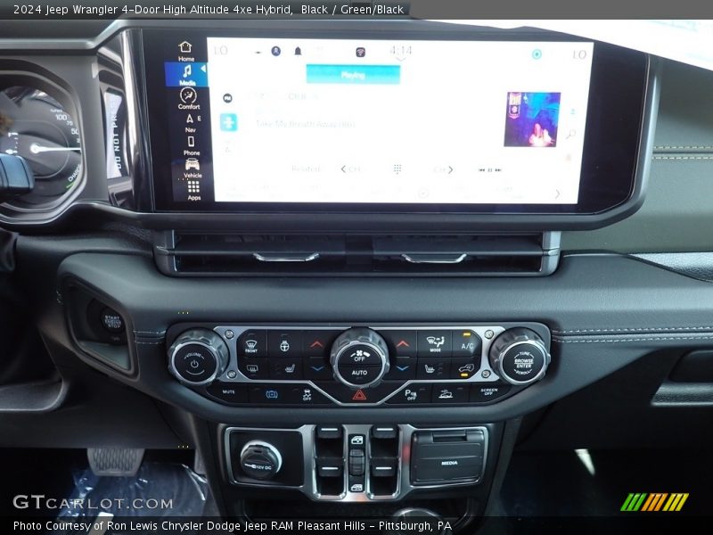 Black / Green/Black 2024 Jeep Wrangler 4-Door High Altitude 4xe Hybrid