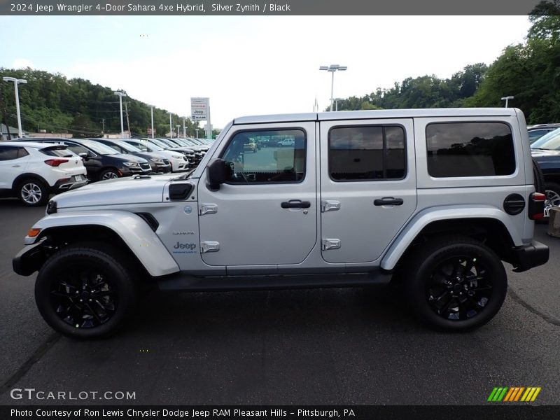 Silver Zynith / Black 2024 Jeep Wrangler 4-Door Sahara 4xe Hybrid