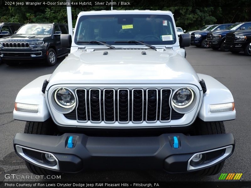 Silver Zynith / Black 2024 Jeep Wrangler 4-Door Sahara 4xe Hybrid