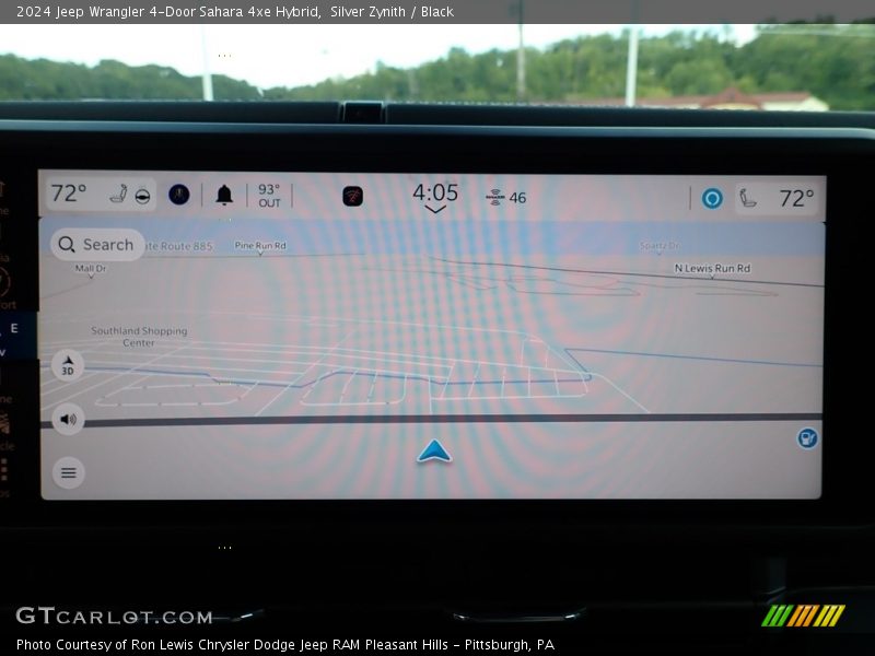 Navigation of 2024 Wrangler 4-Door Sahara 4xe Hybrid
