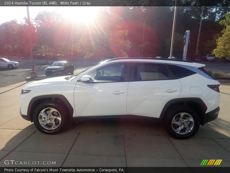 White Pearl / Gray 2024 Hyundai Tucson SEL AWD