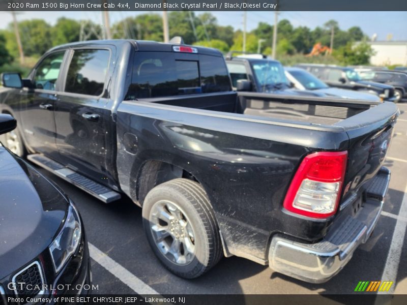 Diamond Black Crystal Pearl / Black/Diesel Gray 2020 Ram 1500 Big Horn Crew Cab 4x4