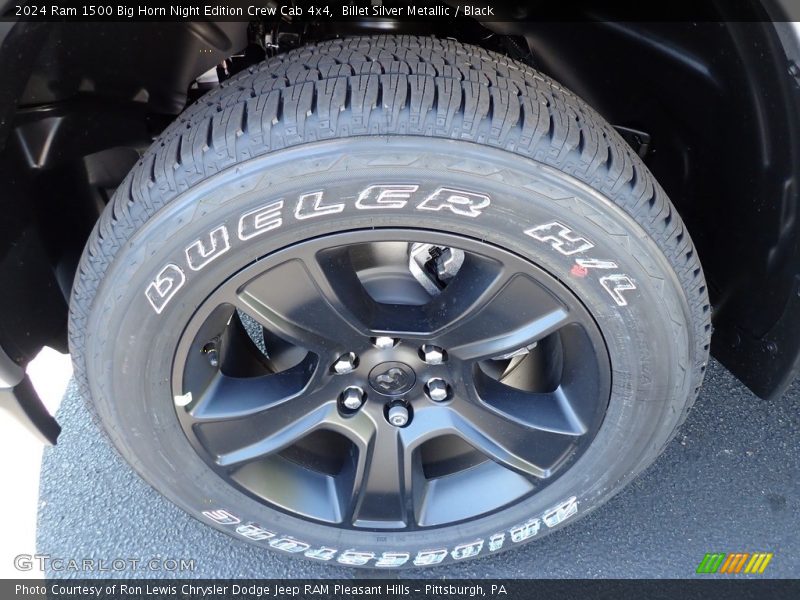Billet Silver Metallic / Black 2024 Ram 1500 Big Horn Night Edition Crew Cab 4x4