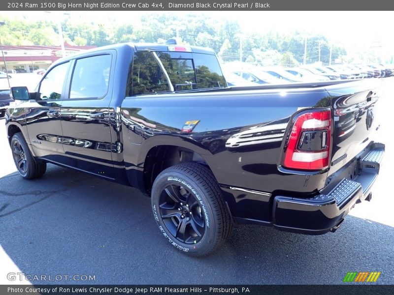 Diamond Black Crystal Pearl / Black 2024 Ram 1500 Big Horn Night Edition Crew Cab 4x4