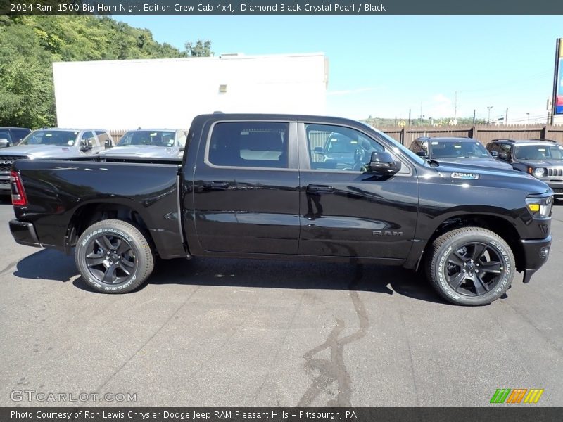 Diamond Black Crystal Pearl / Black 2024 Ram 1500 Big Horn Night Edition Crew Cab 4x4