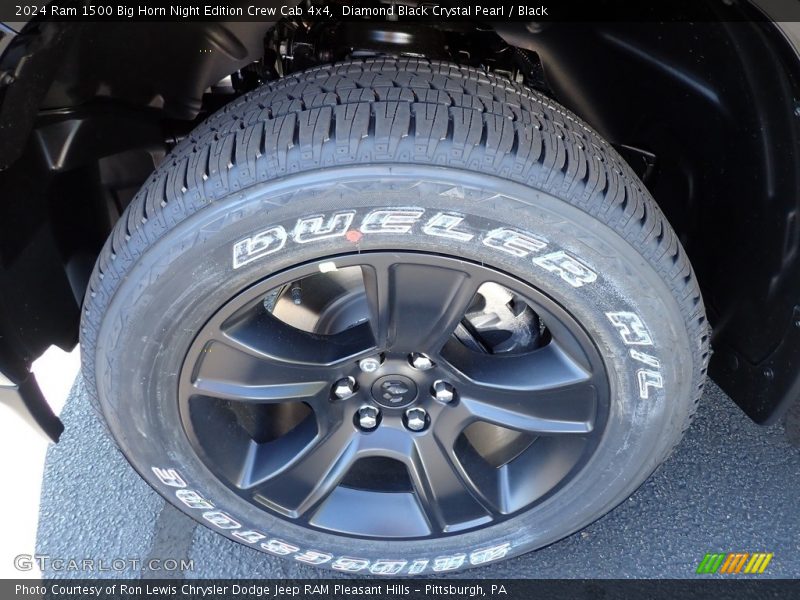 Diamond Black Crystal Pearl / Black 2024 Ram 1500 Big Horn Night Edition Crew Cab 4x4