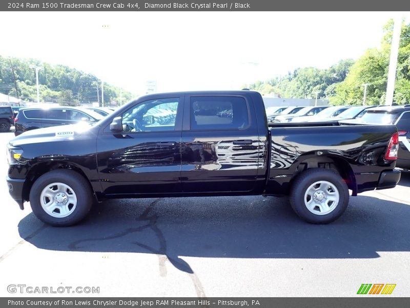 Diamond Black Crystal Pearl / Black 2024 Ram 1500 Tradesman Crew Cab 4x4