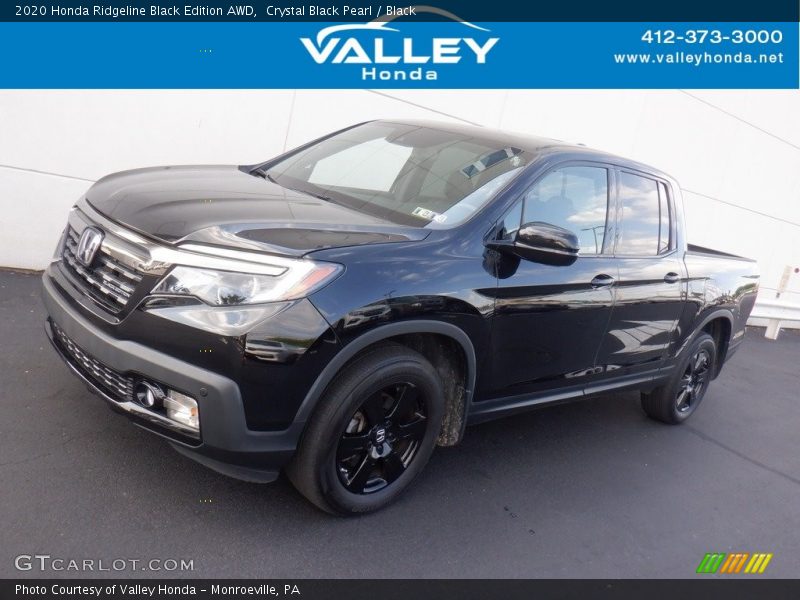 Crystal Black Pearl / Black 2020 Honda Ridgeline Black Edition AWD
