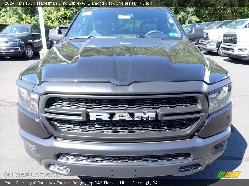 Diamond Black Crystal Pearl / Black 2024 Ram 1500 Tradesman Crew Cab 4x4