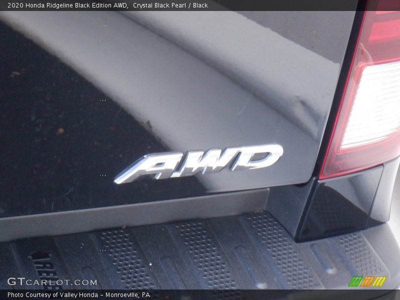 Crystal Black Pearl / Black 2020 Honda Ridgeline Black Edition AWD
