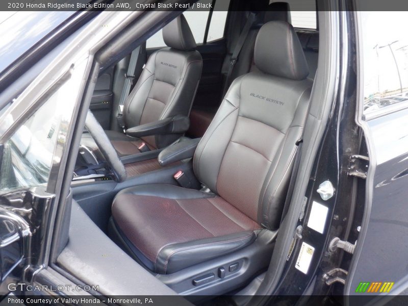 Front Seat of 2020 Ridgeline Black Edition AWD